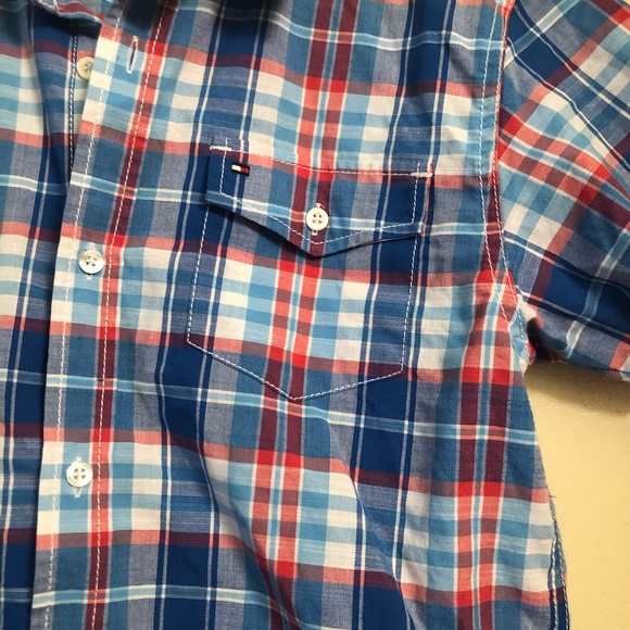 Boys Tommy Hilfiger Short Sleeves Button Down - Picture 5 of 8